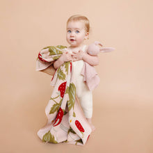 Load image into Gallery viewer, The Blueberry Hill Blanket Strawberry Bunny Organic Baby
