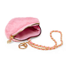 Load image into Gallery viewer, Zomi Gems Girl's Fuzzy Heart Wristlet Coin Purse
