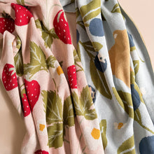 Load image into Gallery viewer, The Blueberry Hill Blanket Strawberry Bunny Organic Baby
