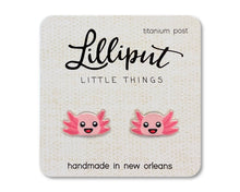 Load image into Gallery viewer, Lilliput Axolotl Earrings
