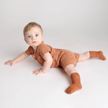 Load image into Gallery viewer, Squid Socks Cypress - Non-Slip Baby Socks in Khaki, Cognac, Evergreen

