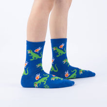 Load image into Gallery viewer, Sock It to Me You're Tricera-tops Junior Crew Socks 3-Pack
