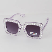 Load image into Gallery viewer, Kids Blinged-Out Square Sunglasses
