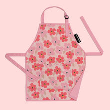 Load image into Gallery viewer, Urban Infant Little Helper Kids Apron, Washable Cotton/Poly - Poppies
