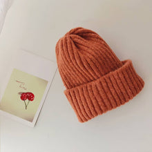 Load image into Gallery viewer, Little Trendy Solid Color Parent-Child Knitted Warm Hat Family Beanies
