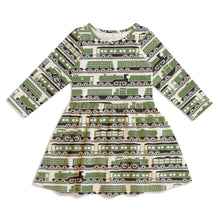 Load image into Gallery viewer, Winter Water Factory Calgary Dress | Railroad Green
