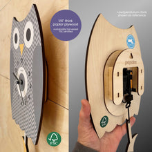 Load image into Gallery viewer, Popclox Dumplings Pendulum Clock - Wood
