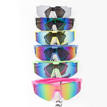 Load image into Gallery viewer, Kids Bright Curved Shield Sunglasses
