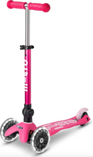 Load image into Gallery viewer, Micro Kickboard Mini Deluxe Foldable LED Pink Scooter
