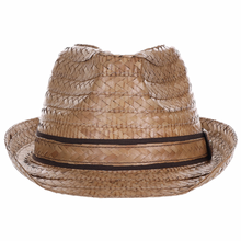 Load image into Gallery viewer, Dorfman Straw Fedora Natural
