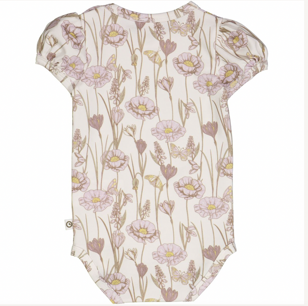 Müsli Crocus Body With Floralprint Balsam Cream/Orchid/Corn