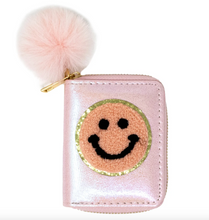 Load image into Gallery viewer, Zomi Gems Shiny Happy Face Smile Wallet Pink
