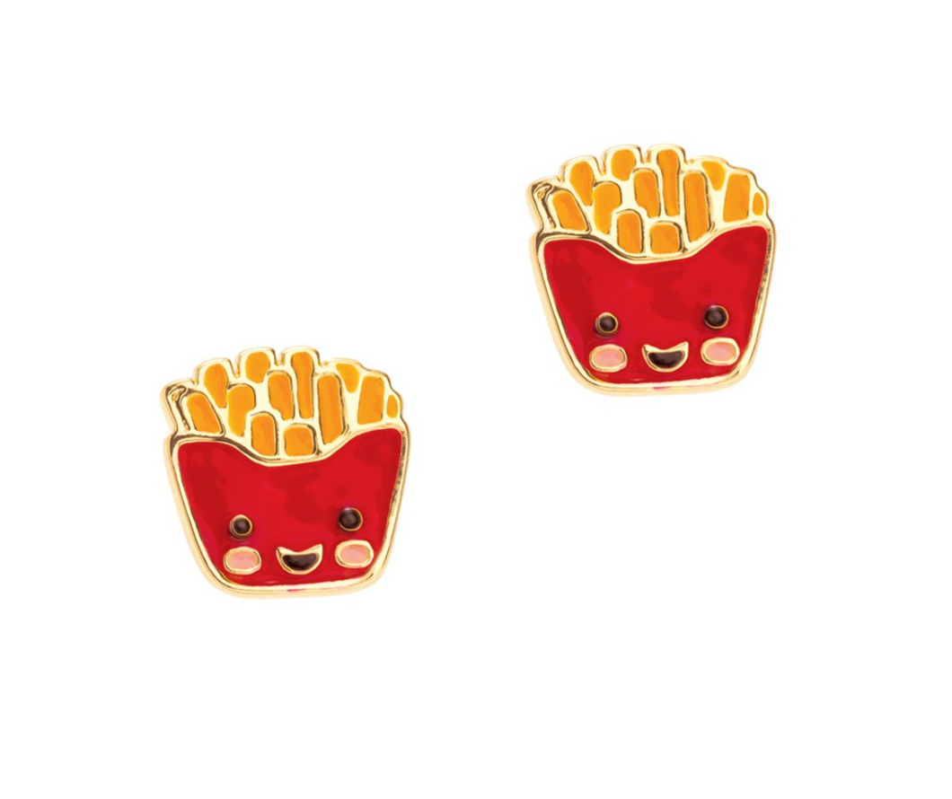 Girl Nation French Fry Friends Cutie Stud Earrings