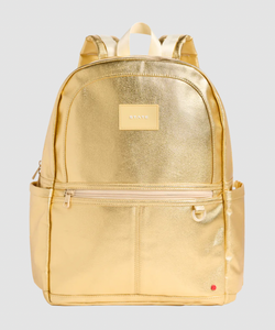 State Bags Metallic Kane Kids Double Pocket Gold