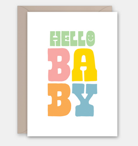 Greeting Card Pastel Baby