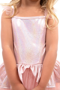 Little Adventures Rose Gold Tutu Dress Size 5-7y