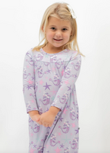 Load image into Gallery viewer, Sweet Bamboo Boho Dress Mermaid Purple Size 2 Years

