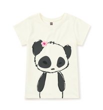 Load image into Gallery viewer, Tea Collection Panda Graphic Tee Chalk
