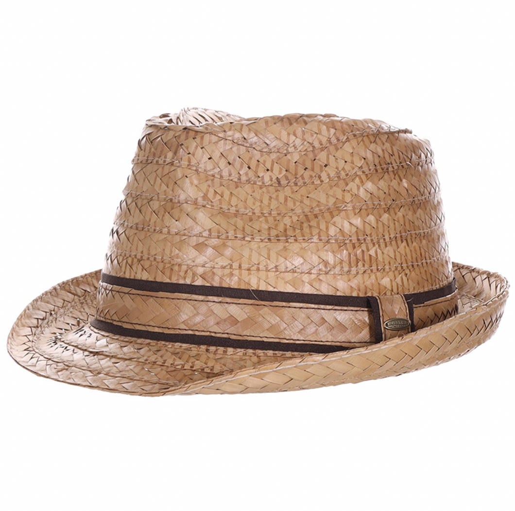 Dorfman Straw Fedora Natural