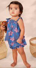 Load image into Gallery viewer, Tea Collection Tie Shoulder Baby Set Wavy Plumeria
