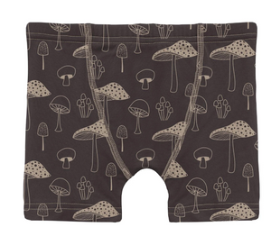 Kickee Pants Boxer Brief Midnight Mushrooms S 6/8
