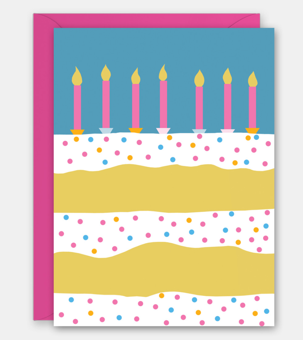 Greeting Card Big Layer Cake