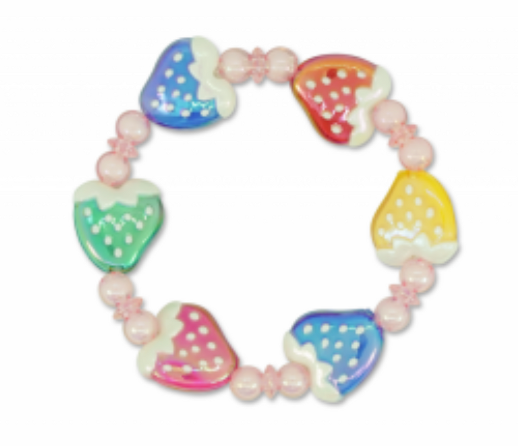 Milk x Soda Rainbow Strawberry Bracelet