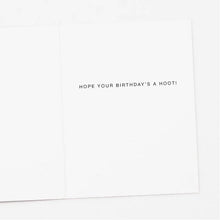 Load image into Gallery viewer, Balloon Owl Birthday Greeting Card
