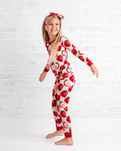 Load image into Gallery viewer, Jammie Session Berry Sweet Strawberry Bamboo Pajamas
