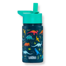 Laden Sie das Bild in den Galerie-Viewer, Wildkin Jurassic Dinosaur 414 ml Edelstahl-Trinkflasche
