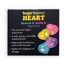 Load image into Gallery viewer, SugarSqueez Squishies® Glitter Heart Maltose Fidget Stress Ball | Assorted 1pc
