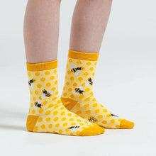 Load image into Gallery viewer, Sock It to Me Bee&#39;s Knees Youth Crew Socks 3-Pack
