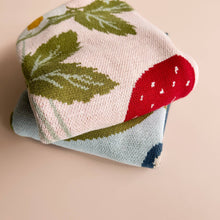 Load image into Gallery viewer, The Blueberry Hill Blanket Strawberry Bunny Organic Baby
