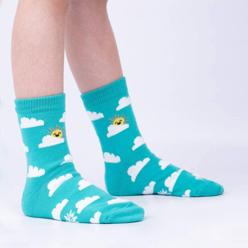 Laden Sie das Bild in den Galerie-Viewer, Sock It to Me Faultier Träume Junior Crew Socken 3er-Pack