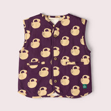 Laden Sie das Bild in den Galerie-Viewer, Little Green Radicals Sleeping Swans Reversible Vest

