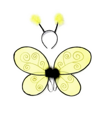 Load image into Gallery viewer, Great Pretenders Bumblebee Wings &amp; Headband Set
