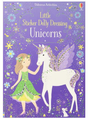 Usborne Little Sticker Dolly Dressing Unicorns Book