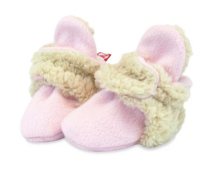 Zutano Cozie Furry Baby Bootie Baby Pink Size 6 Months