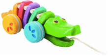 Load image into Gallery viewer, Plan Toys Rainbow Alligator
