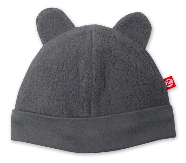 Zutano Cozie Fleece Hat Gray