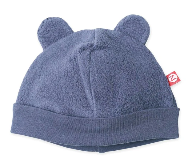 Zutano Cozie Fleece Hat Denim Navy