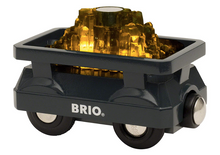 Load image into Gallery viewer, Brio Light Up Gold Wagon

