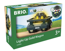 Load image into Gallery viewer, Brio Light Up Gold Wagon
