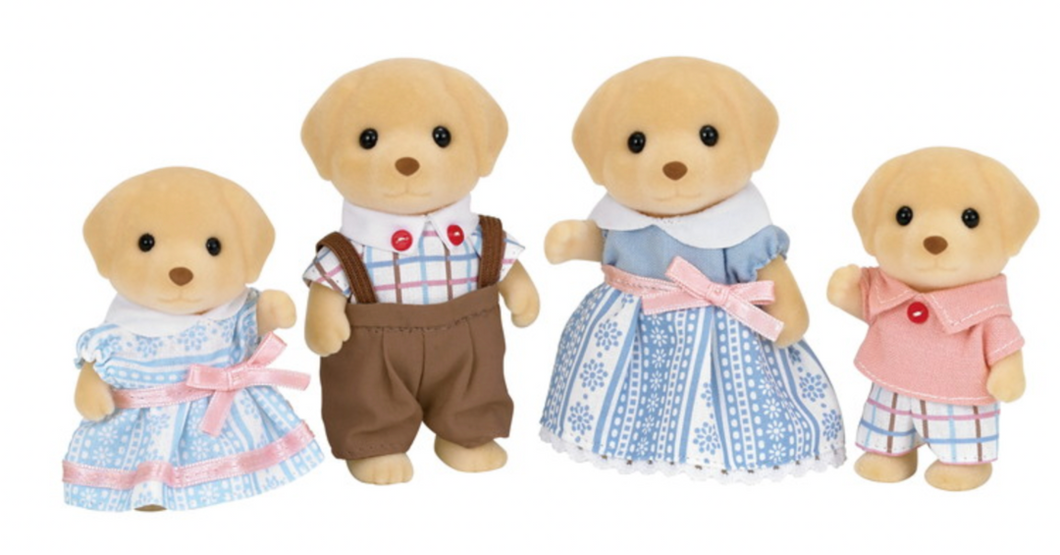Calico Critters Yellow Labrador Family