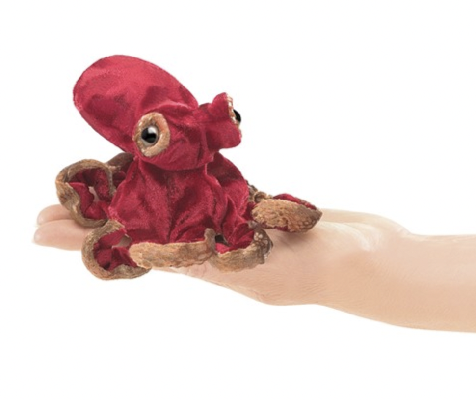 Folkmanis Mini Red Octopus Puppet