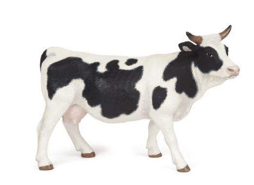Papo Black And White Cow
