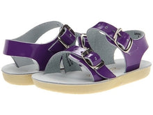 Load image into Gallery viewer, Salt Water Sandals Sea Wees Shiny Purple
