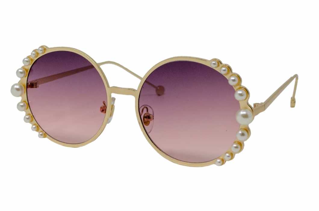Zomi Gems Round With Pearls Sunglasses