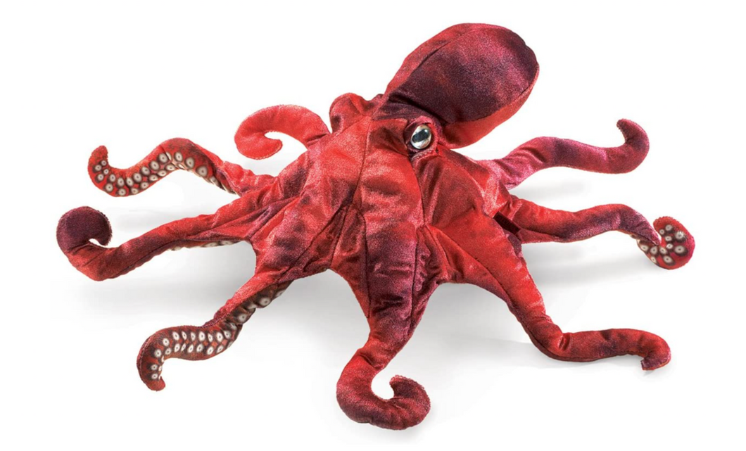 Folkmanis Red Octopus Puppet