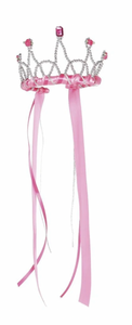 Great Pretenders Dark Pink Ribbon Tiara